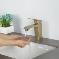 Смеситель для раковины Frap H76 F1076-3 золотой сатин Смеситель для раковины Frap H76 F1076-3 золотой сатин