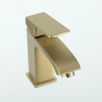 Смеситель для раковины Frap H76 F1076-3 золотой сатин Смеситель для раковины Frap H76 F1076-3 золотой сатин