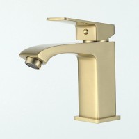 Смеситель для раковины Frap H76 F1076-3 золотой сатин Смеситель для раковины Frap H76 F1076-3 золотой сатин