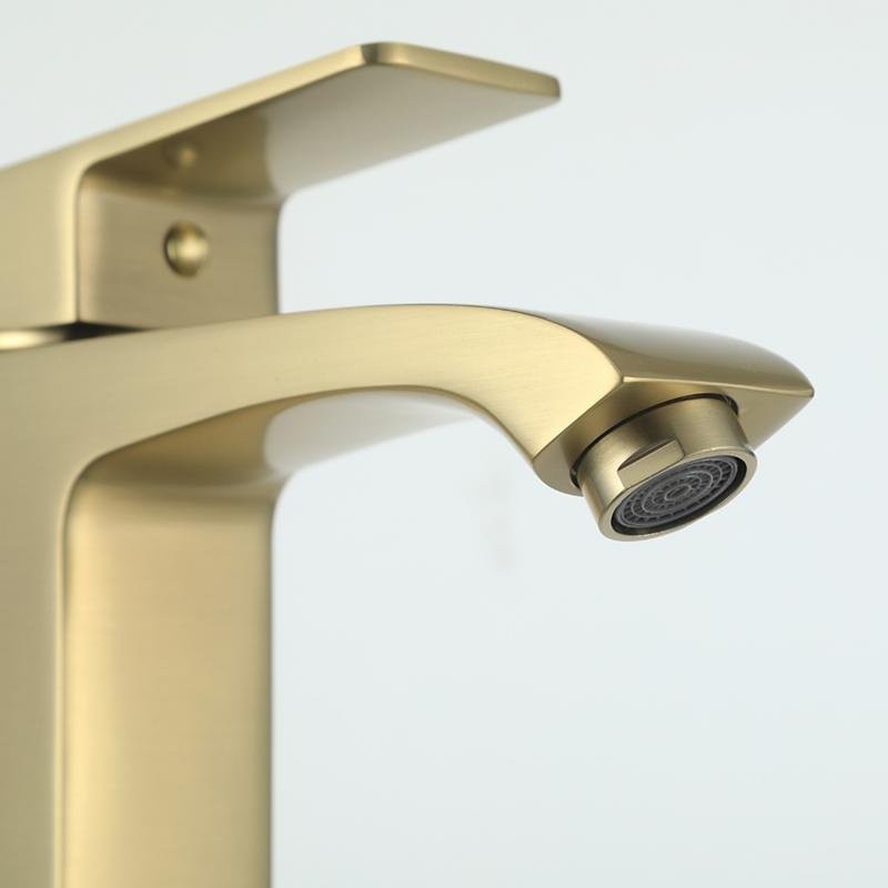 Смеситель для раковины Frap H76 F1076-3 золотой сатин