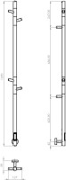 Полотенцесушитель электрический Vincea VTD-1DBE