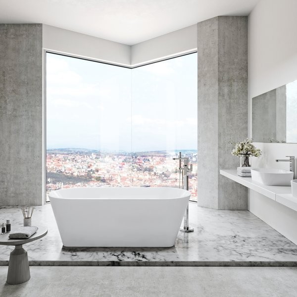 Напольный смеситель для ванны с душем Ravak Chrome CR 080.00CR хром