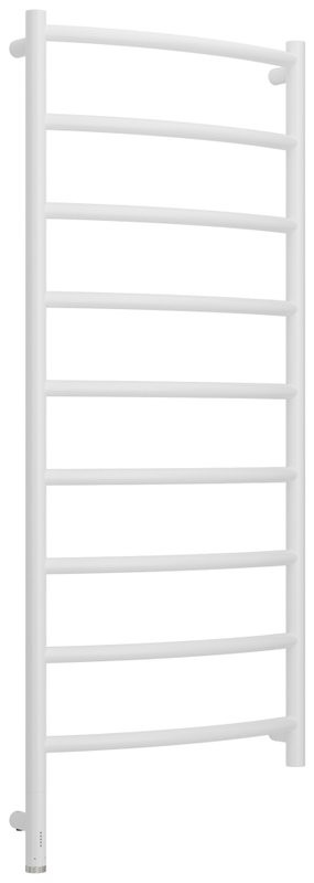 Полотенцесушитель электрический Сунержа Галант 3.1 30-6000-1250 130x55 см, подключение слева, матовый белый, лесенка