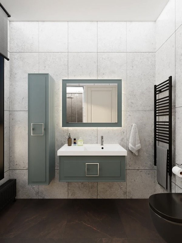 Тумба под раковину La Fenice Cubo 90 серая