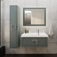 Тумба под раковину La Fenice Cubo 90 серая