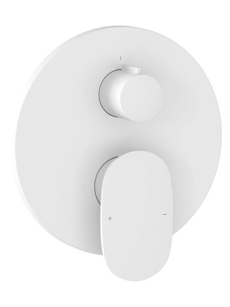 Встраиваемый смеситель для душа и ванны Ravak Spring SG 065.10WHM.O2 белый матовый