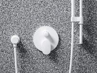 Встраиваемый смеситель для душа и ванны Ravak Spring SG 065.10WHM.O2 белый матовый