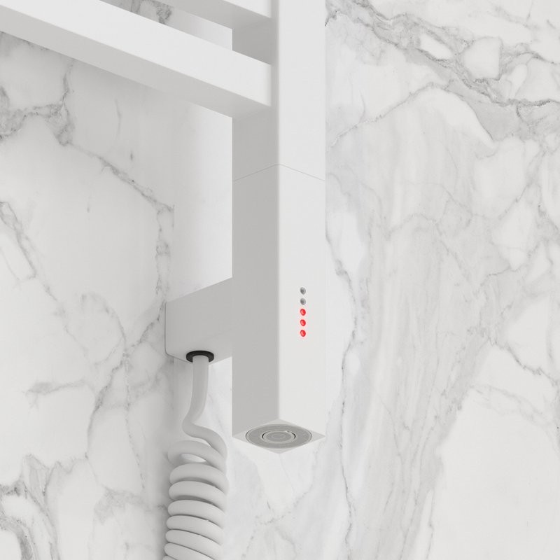 Полотенцесушитель электрический Сунержа Модус 3.1 30-5901-1030 110x35 см, подключение справа, матовый белый, лесенка