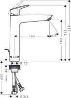 Смеситель для раковины Hansgrohe Logis 71090000