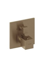 Термостатический смеситель встраиваемый Kludi Decus 54885N175 С ВНУТРЕННЕЙ ЧАСТЬЮ, брашированная бронза