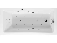 Акриловая ванна Excellent Aquaria Ultra Nano 160x70 см, встраиваемая, с гидромассажем, белая, с каркасом, со сливом-переливом