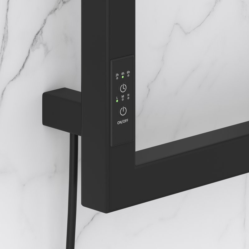 Полотенцесушитель электрический Сунержа Этюд E 31-0844-6030 105x35 см, подключение слева, матовый черный