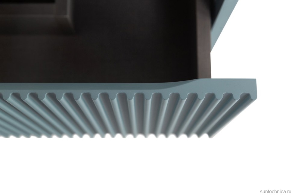 Мебель для ванной комнаты BelBagno Uno 60 подвесная, 2 ящика, матовая голубая