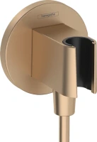 Шланговое подключение Hansgrohe FixFit S 26888140 шлифованная бронза
