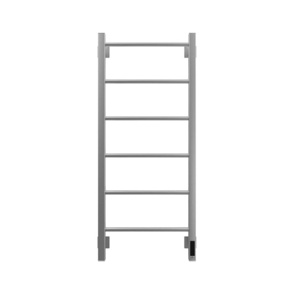 Полотенцесушитель электрический Grota Simple K 430х1000 NM EL 100x45 см, подключение справа, слева, скрытое подключение справа, матовый хром, лесенка