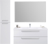 Мебель для ванной Cezares Eco 120, bianco lucido, 2 ящика, ручки хром