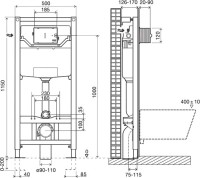 Система инсталляции для унитазов OLI Eco Oli 120 eco 879236 Sanitarblock mechanic