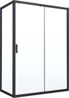Душевой уголок Vegas Glass ZP+ZPV NOVO 130*90 02М 01 профиль черный матовый, стекло прозрачное