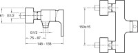 Смеситель для душа Jacob Delafon Strayt E45371-CP