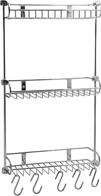 Полка Wasserkraft K-1433 3-ярусная, с крючками
