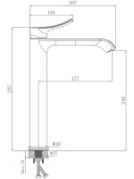 Смеситель для раковины Haiba HB11553 хром