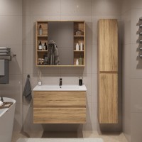 Тумба под раковину без столешницы SanStar Lavanti 90 подвесная, дуб вотан