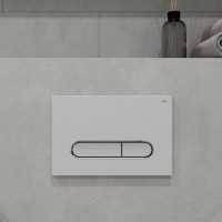 Кнопка смыва IDDIS Unifix UNI01WCi77 001, белая/хром