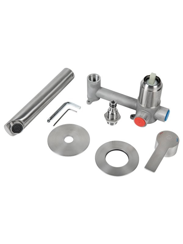 Смеситель для раковины Agger Easy A3172222 С ВНУТРЕННЕЙ ЧАСТЬЮ, сатин матовый