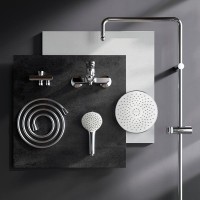 Душевая стойка AM.PM X-Joy F40885A34 со смесителем