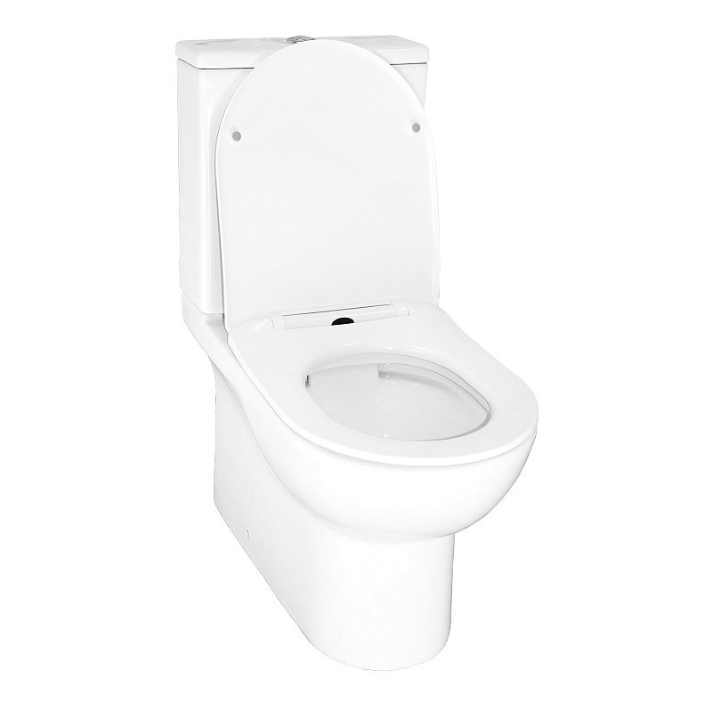 Унитаз-компакт напольный AZARIO Ambra AZ-848 глянцевый белый