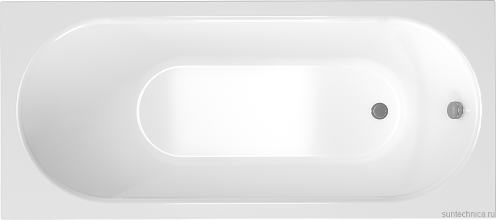 Акриловая ванна Timo Roha 1370 130x70 см, пристенная, белая, с каркасом