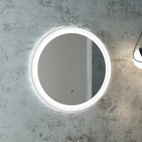 Зеркало круглое CONTINENT Planet 60, с подсветкой, белое