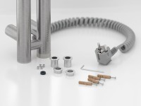 Полотенцесушитель электрический Сунержа Нюанс 4.0 071-0881-1553 150x10 см, подключение справа, скрытое подключение справа, сатин, I-образный