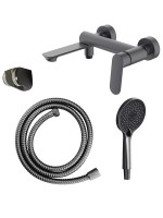 Смеситель для ванны с душем AZARIO Alanti AZ-K3032GR серый графит