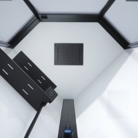 Душевая кабина Black&White Galaxy G8035 900х900х2150, с низким поддоном