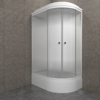 Душевая кабина Triton Коралл Лайт В левая 120х80 см, белая