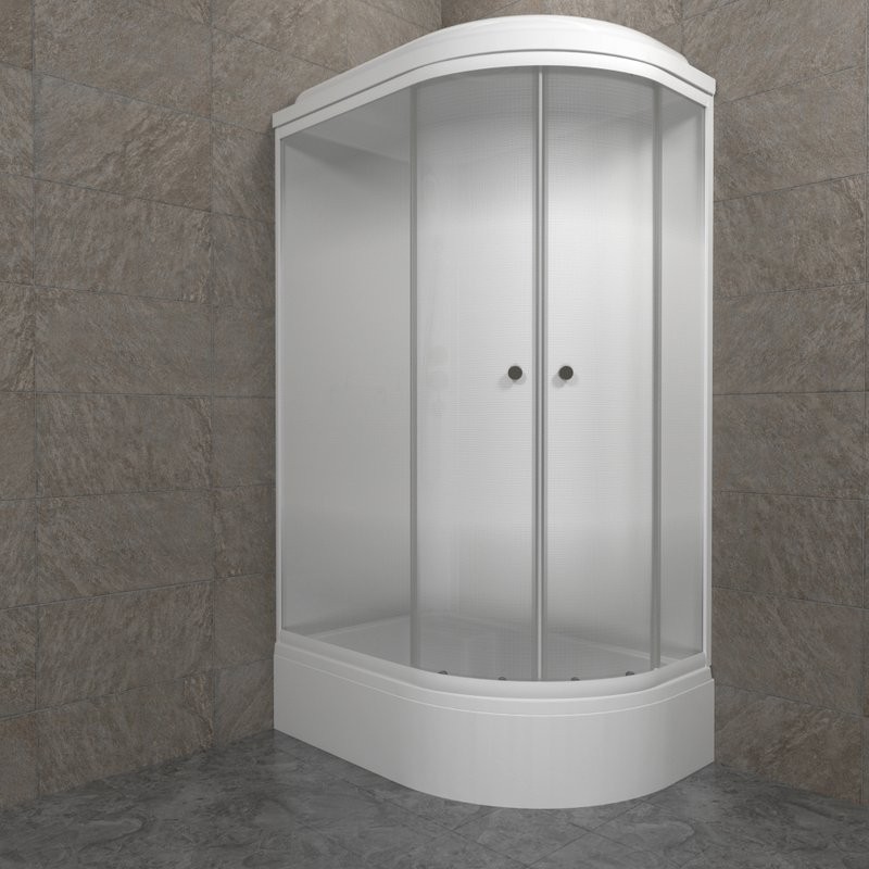 Душевая кабина Triton Коралл Лайт В левая 120х80 см, белая