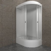Душевая кабина Triton Коралл Лайт В левая 120х80 см, белая