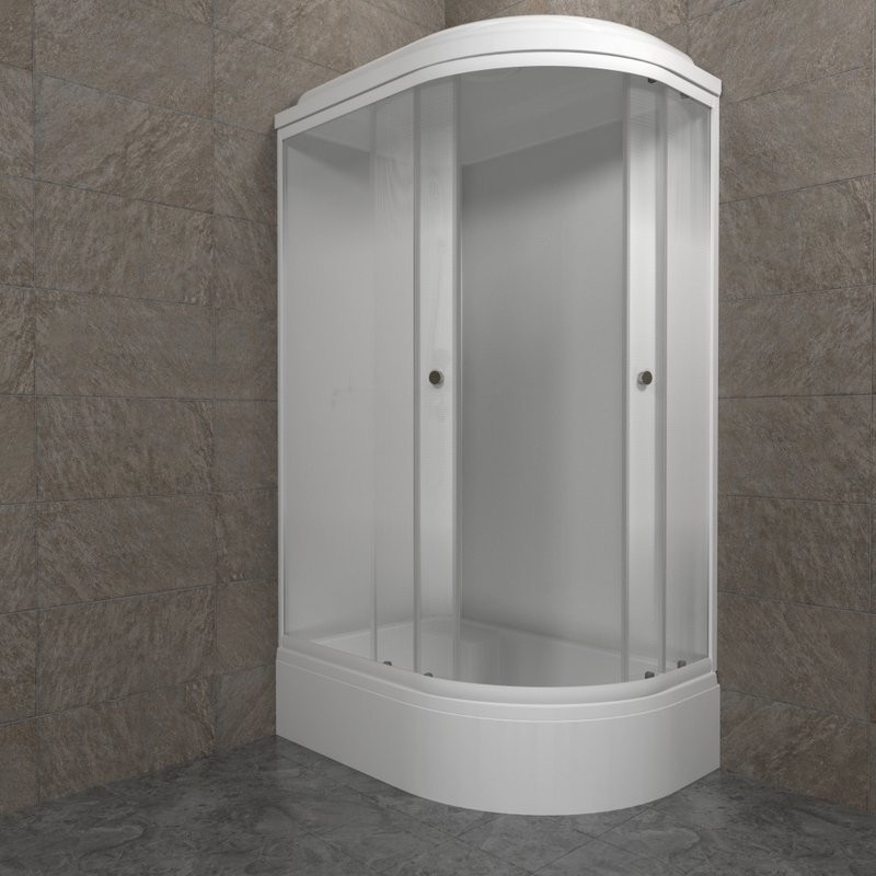 Душевая кабина Triton Коралл Лайт В левая 120х80 см, белая