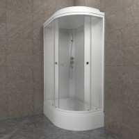 Душевая кабина Triton Коралл Лайт В левая 120х80 см, белая