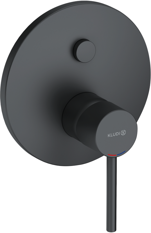 Встраиваемый смеситель для душа и ванны Kludi Bozz 386593976 черный матовый