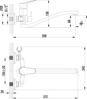 Универсальный смеситель Lemark Partner LM6553C