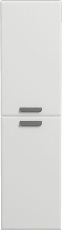 Шкаф пенал для ванной Cezares Eco 40 универсальный ручки серые, bianco lucido