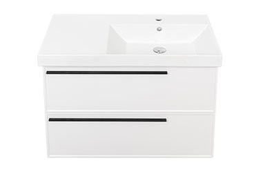 Тумба с раковиной La Fenice Elba Twin 90 подвесная, bianca, раковина Cubo 90 R