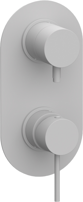 Встраиваемый смеситель для душа и ванны Remer X Style X93KB белый матовый