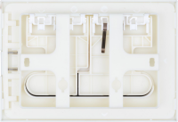 Кнопка смыва Allen Brau Project Color 9.2PR01.21 белая матовая