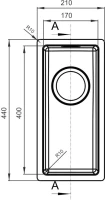 Дополнительная мойка Florentina Оптима OHM.170.400 Дополнительная мойка Florentina Оптима OHM.170.400
