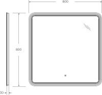 Мебель для ванной комнаты Cezares Slider 80 подвесная, 1 ящик, орех дымчатый