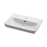 Тумба с раковиной Dreja Tiny 60 подвесная, белый глянец