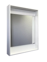 Зеркало Comforty Марсель 60 с подсветкой, матовое белое